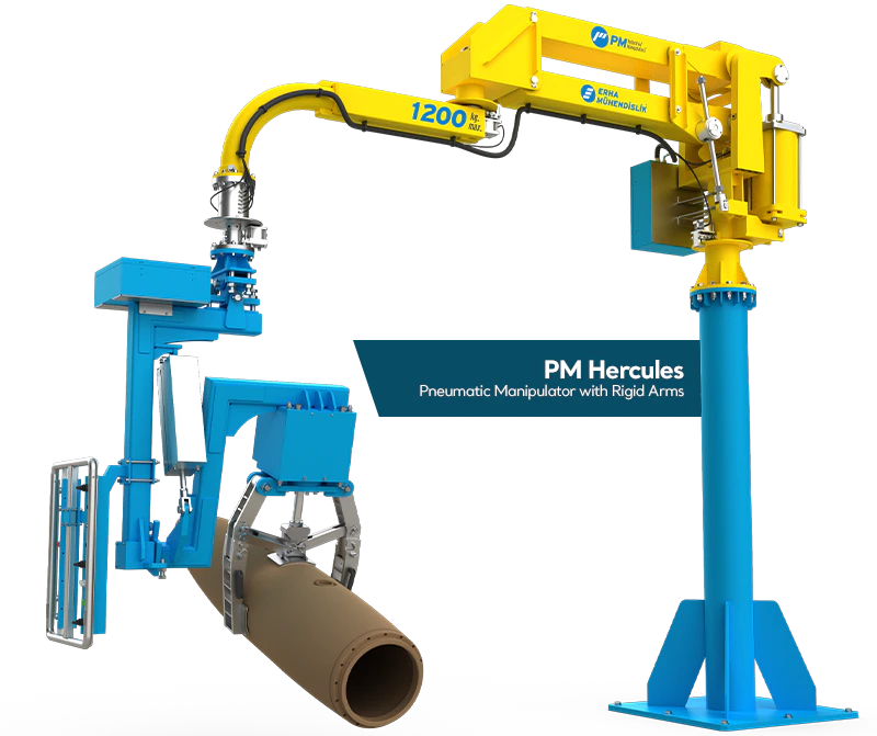 PM pneumatic industrial manipulator systems